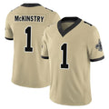 NO.Saints #1 Kool-Aid McKinstry Player Gold Limited Vapor F.U.S.E. Home Game Edoa Stitched Jerseys