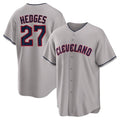 C.Guardians #27 Austin Hedges Player Gray Game Home Edoa Stitched Jerseys
