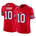 B.Bills #10 Khalil Shakir Player Red Vapor F.U.S.E. Jersey Limited Home Game Edoa Stitched Jerseys