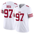 SF.49ers #97 Nick Bosa Player White Limited Vapor F.U.S.E. Home Game Edoa Stitched Jerseys