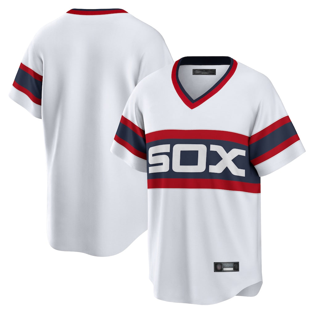 C.White Sox ## White Sox Blank Player White T-shirt Home Game Edoa Stitched Jerseys