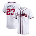 A.Braves #23 Michael Harris II Player White Limited Elite Home Game Edoa Stitched Jerseys