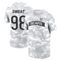 C.Bears #98 Montez Sweat Player Arctic Camo Salute to Service Performance T-Shirt Limited Edoa Stitched Jerseys