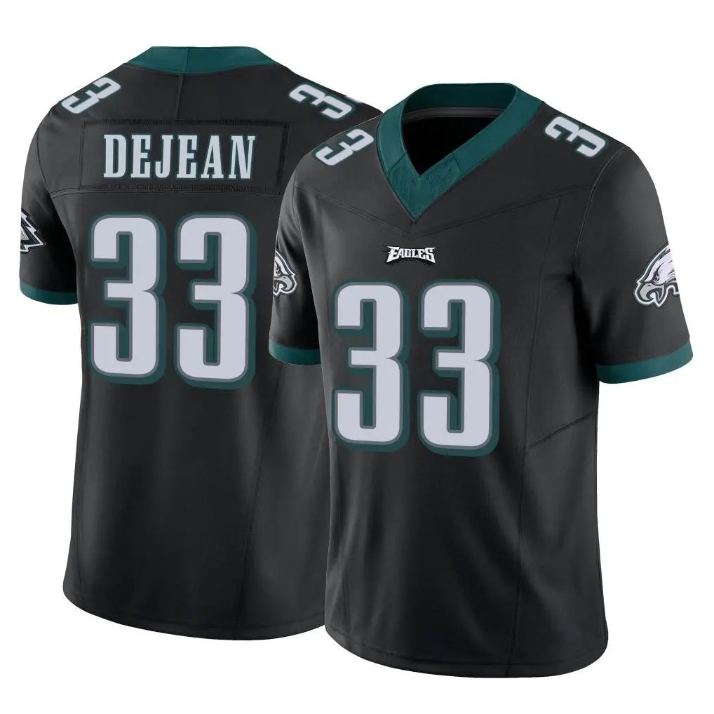 P.Eagles #33 Cooper DeJean Player Black Limited Vapor F.U.S.E. Home Game Edoa Stitched Jerseys