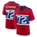 NY.Giants #72 Jermaine Eluemunor Player Red Century Home Game Edoa Stitched Jerseys