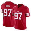 SF.49ers #97 Nick Bosa Player Red Limited Vapor F.U.S.E. Home Game Edoa Stitched Jerseys