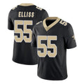 NO.Saints #55 Kaden Elliss Player Black Limited Vapor Untouchable Home Game Edoa Stitched Jerseys