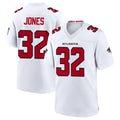 A.Falcons #32 Cash Jones Player White Team Color Home Game Edoa Stitched Jerseys
