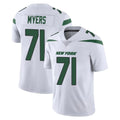 NY.Jets #71 Josh Myers Player White Spotlight Limited Vapor Home Game Edoa Stitched Jerseys