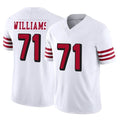 SF.49ers #71 Trent Williams Player White Limited Alternate Vapor F.U.S.E. Home Game Edoa Stitched Jerseys