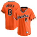 B.Orioles #8 Cal Ripken Player Orange T-shirt Limited Home Game Edoa Stitched Jerseys