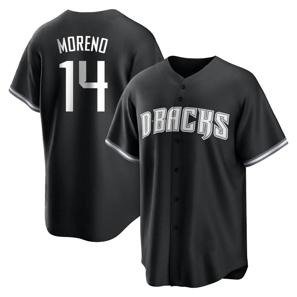 A.Diamondbacks #14 Gabriel Moreno Player Black Game Home Edoa Stitched Jerseys