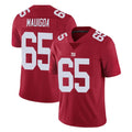 NY.Giants #65 Francis Mauigoa Player Red Limited Vapor Untouchable Home Game Edoa Stitched Jerseys