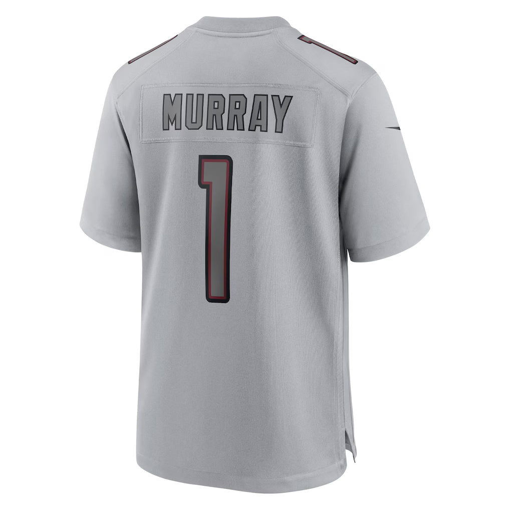 A.Cardinals #1 Kyler Murray Player Gray Fashion Home Game Edoa Stitched Jerseys
