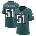 P.Eagles #51 Cam Jurgens Player Green Home Game Edoa Stitched Jerseys