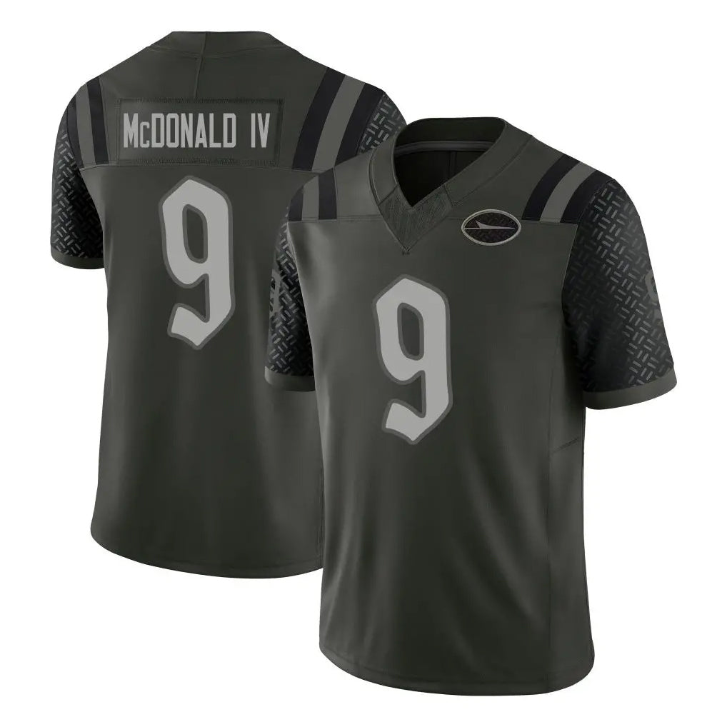 NY.Jets #9 Will McDonald IV Player Green Limited 2025 Rivalries Collection Home Game Edoa Stitched Jerseys