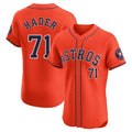 H.Astros #71 Josh Hader Player Orange Home Limited Elite Edoa Stitched Jerseys