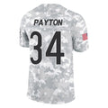 C.Bears #34 Walter Payton Player Arctic Camo Salute to Service Limited Edoa Stitched Jerseys
