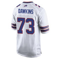 B.Bills #73 Dion Dawkins Player White Home Game Edoa Stitched Jerseys