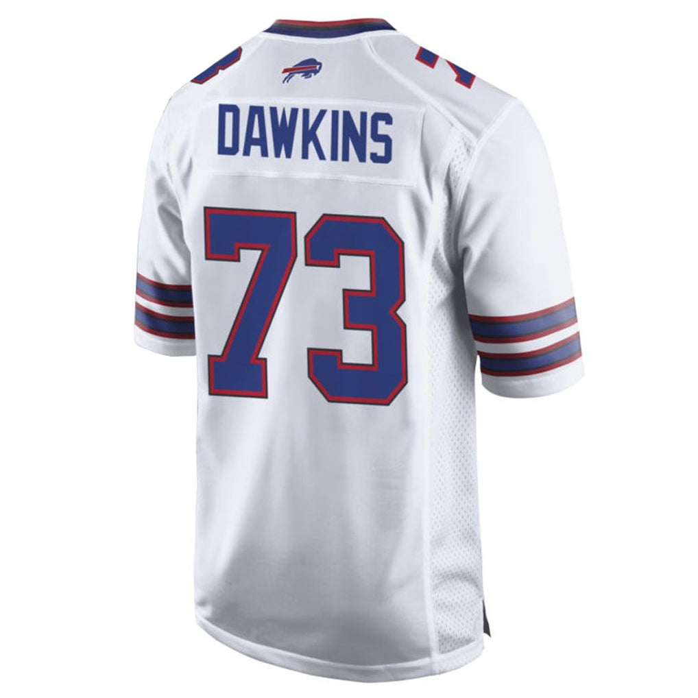 B.Bills #73 Dion Dawkins Player White Home Game Edoa Stitched Jerseys
