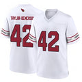 A.Cardinals #42 Dadrion Taylor-Demerson Player Whtie Home Game Edoa Stitched Jerseys