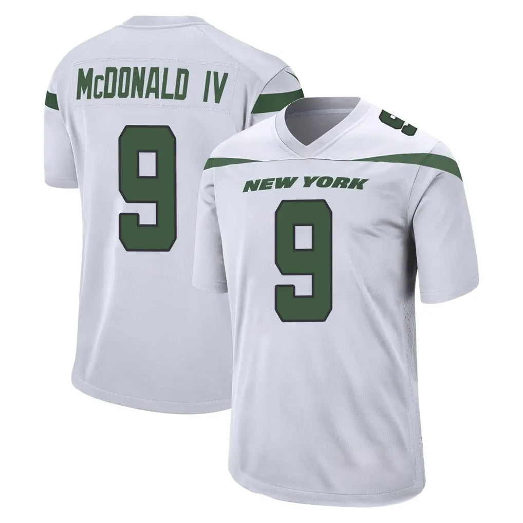 NY.Jets #9 Will McDonald IV Player White Spotlight Home Game Edoa Stitched Jerseys