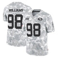 SF.49ers #98 Mykel Williams Player Arctic Camo Limited Salute To Service Home Game Edoa Stitched Jerseys