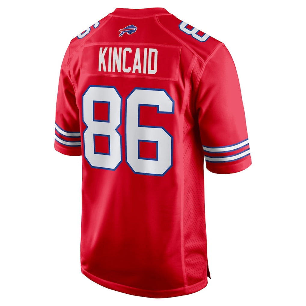 B.Bills #86 Dalton Kincaid Player Red Home Game Edoa Stitched Jerseys