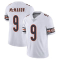C.Bears #9 Jim McMahon Player White Vapor Untouchable Limited Home Game Edoa Stitched Jerseys