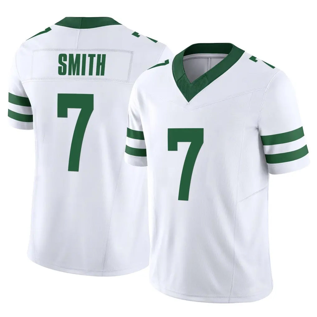 NY.Jets #7 Geno Smith Player White Legacy Limited Vapor F.U.S.E. Home Game Edoa Stitched Jerseys