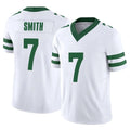 NY.Jets #7 Geno Smith Player White Legacy Limited Vapor F.U.S.E. Home Game Edoa Stitched Jerseys