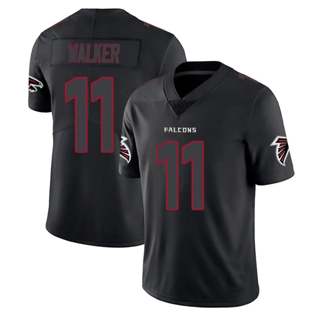 A.Falcons #11 Jalon Walker Player Black Impact Limited Game Edoa Stitched Jerseys