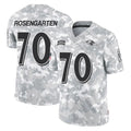B.Ravens #70 Roger Rosengarten Player Arctic Camo Salute to Service Limited Edoa Stitched Jerseys