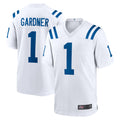 IN.Colts #1 Sauce Gardner Player White Home Game Edoa Stitched Jerseys