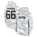 NY.Jets #66 Joe Tippmann Player Arctic Camo Salute to Service Pullover Hoodies Limited Game Edoa Stitched Jerseys