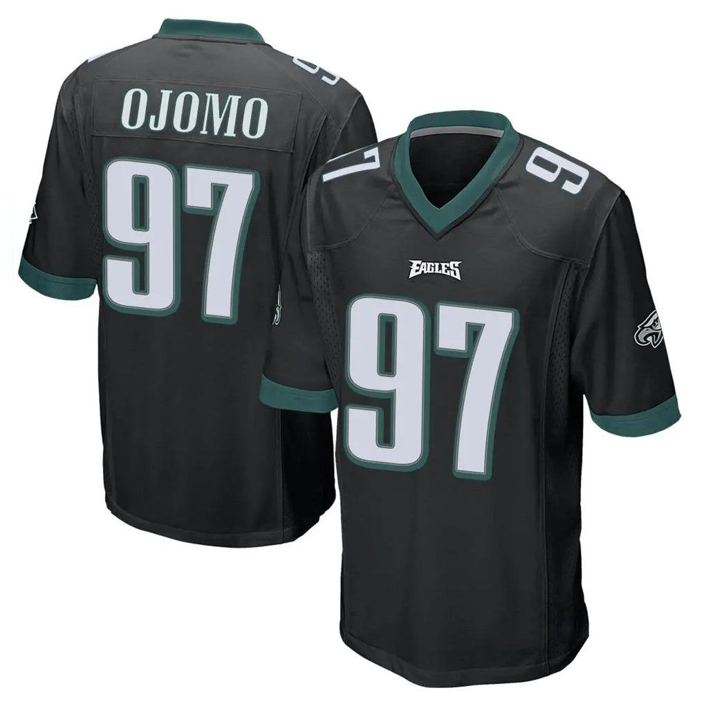 P.Eagles #97 Moro Ojomo Player Black Home Game Edoa Stitched Jerseys