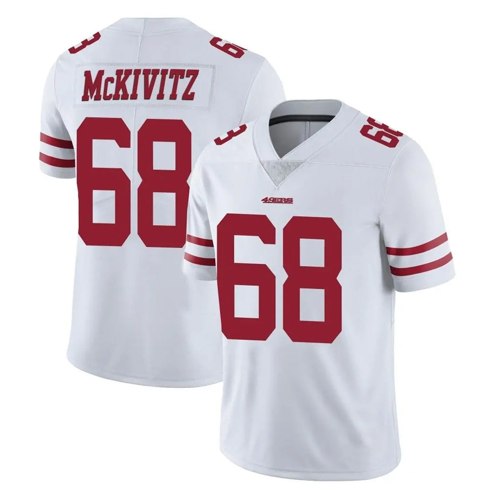 SF.49ers #68 Colton McKivitz Player White Limited Vapor Untouchable Home Game Edoa Stitched Jerseys