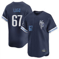 KC.Royals #67 Seth Lugo Player Navy City Connect Limited Home Edoa Stitched Jerseys