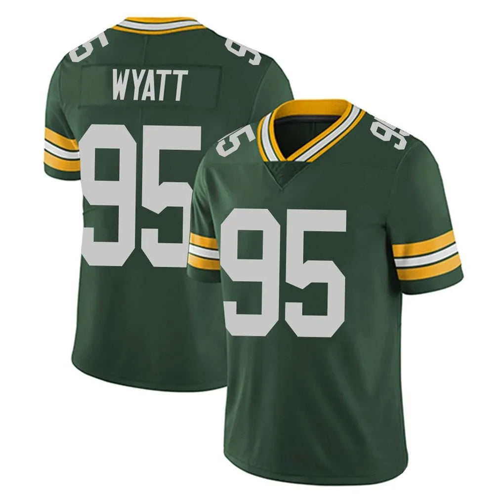 GB.Packers #95 Devonte Wyatt Player Green Vapor Untouchable Limited Home Game Edoa Stitched Jerseys