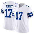 D.Cowboys #17 Brandon Aubrey Player White Limited Vapor F.U.S.E. Home Game Edoa Stitched Jerseys
