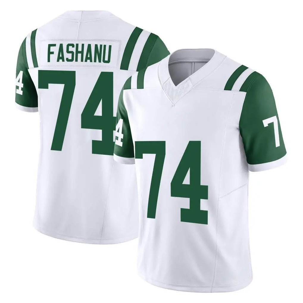 NY.Jets #74 Olu Fashanu Player White Limited Classic Vapor F.U.S.E. Home Game Edoa Stitched Jerseys