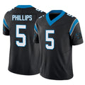 C.Panthers #5 Jaelan Phillips Player Black Vapor F.U.S.E. Limited Home Game Edoa Stitched Jerseys