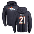 D.Broncos #21 Riley Moss Player Navy Pullover Hoodie Limited Edoa Stitched Jerseys