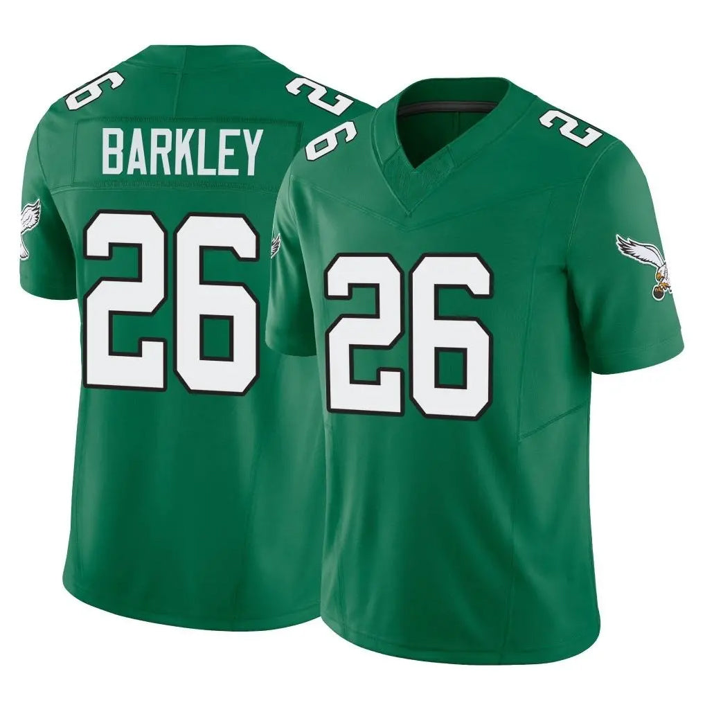 P.Eagles #26 Saquon Barkley Player Green Kelly Alternate Vapor F.U.S.E. Home Game Edoa Stitched Jerseys