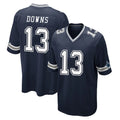 D.Cowboys #13 Caleb Downs Player Navy Home Game Edoa Stitched Jerseys