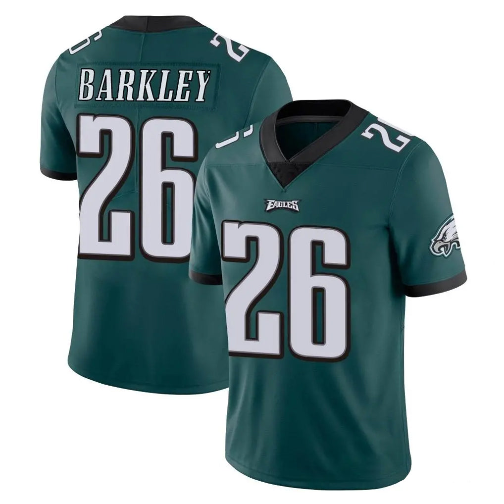 P.Eagles #26 Saquon Barkley Player Team Color Green Vapor Untouchable Home Game Edoa Stitched Jerseys