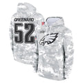 P.Eagles #52 Jonathan Greenard Player Arctic Camo Salute to Service Pullover Hoodies Limited Game Edoa Stitched Jerseys