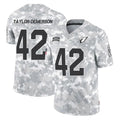 A.Cardinals #42 Dadrion Taylor-Demerson Player Arctic Camo Limited Salute To Service Home Game Edoa Stitched Jerseys