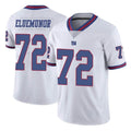 NY.Giants #72 Jermaine Eluemunor Player White Color Rush Home Game Edoa Stitched Jerseys