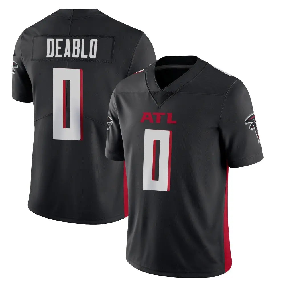 A.Falcons #0 Divine Deablo Player Black Vapor Limited Home Game Edoa Stitched Jerseys